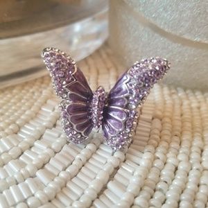 Silver Butterfly Ring